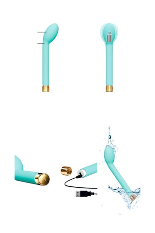 Vibromasseur O.M.G - Turquoise - 17 cm