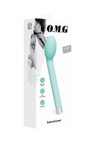 Vibromasseur O.M.G - Turquoise - 17 cm
