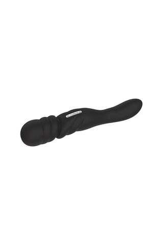 Vibromasseur double Jane - Noir - 23 cm