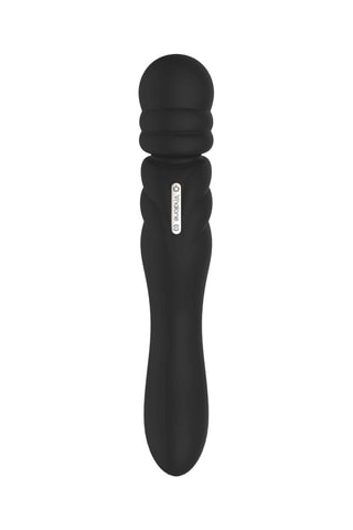 Vibromasseur double Jane - Noir - 23 cm