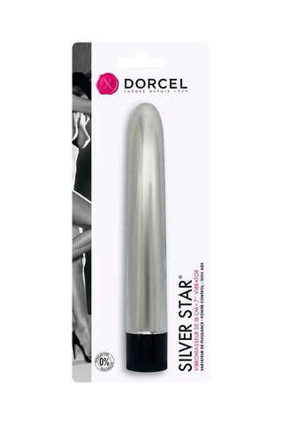 Vibromasseur Silver Star - Argenté - 18 cm