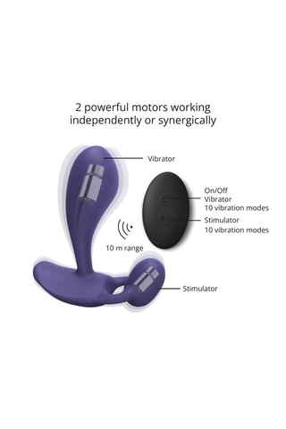 Vibromasseur Witty - Violet - 10 cm