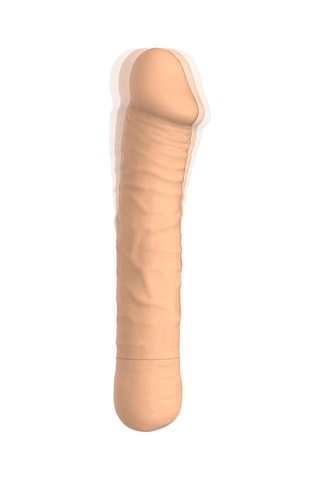 Vibromasseur waterproof Easy Slim Real Vibe - Beige - 17 cm