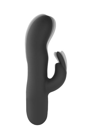 Vibromasseur Rabbit waterproof - Noir - 19 cm
