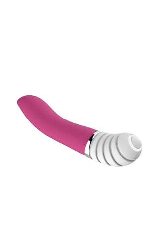 Vibromasseur waterproof Easy G.Spot Wave - Fuchsia et blanc - 23 cm