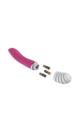 Vibromasseur waterproof Easy G.Spot Wave - Fuchsia et blanc - 23 cm
