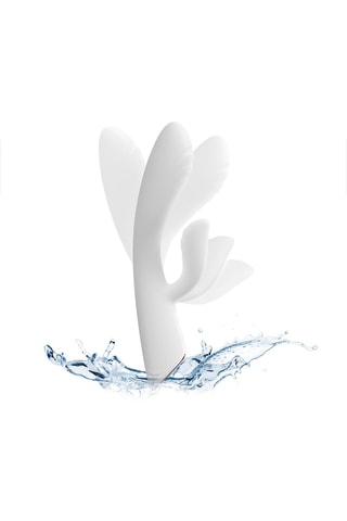 Vibromasseur Flexi Rabbit - Blanc - 21 cm