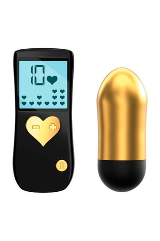 Vibromasseur Cry Baby - Noir et doré - 7,5 cm