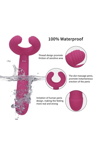 Vibromasseur Please Me - Rose - 21 cm