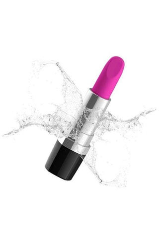 Vibromasseur Easy Lipstick - Noir et rose - 11 cm