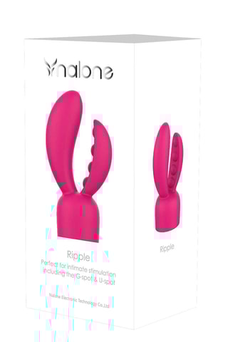 Tête Pour Vibromasseur Electro et Rock  - Ripple Rose - Rose