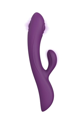 Vibromasseur et stimulateur clitoridien Bunny & Clide - Violet - 22 cm