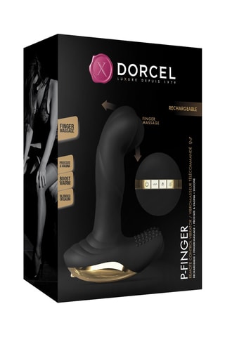 Vibromasseur P-Finger - Noir - 13,5 cm