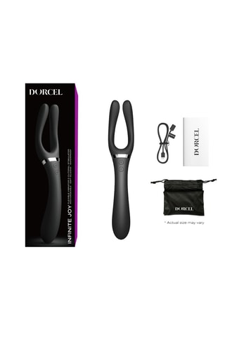 Vibromasseur waterproof Infinite Joy - Noir - 9 cm