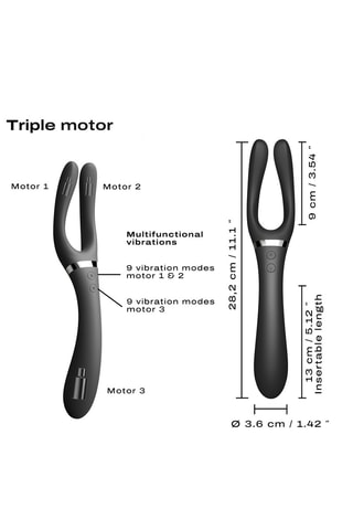 Vibromasseur waterproof Infinite Joy - Noir - 9 cm