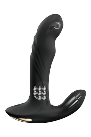 Vibromasseur prostatique Multi P-Joy noir - 17 cm