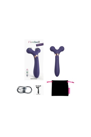 Vibromasseur Fireball - Violet - 21 cm