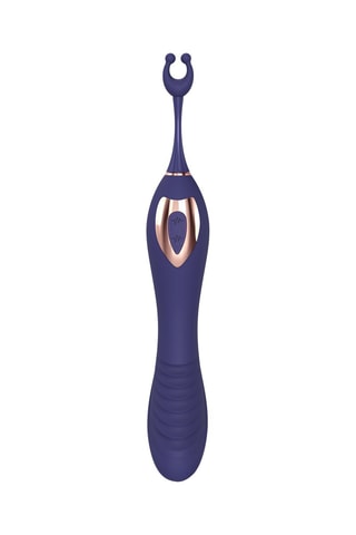 Vibromasseur et stimulateur clitoridien Ô mega - Violet - 25 cm