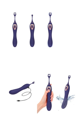 Vibromasseur et stimulateur clitoridien Ô mega - Violet - 25 cm