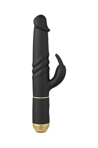 Vibromasseur Furious Rabbit 2.0 Noir - 27 cm