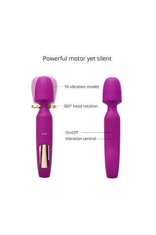 Vibromasseur waterproof en silicone 3 en 1 R-Evolution - Violet - 6 cm