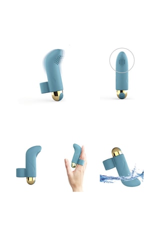 Vibromasseur Touch Me Bleu - 6 cm