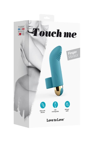 Vibromasseur Touch Me Bleu - 6 cm