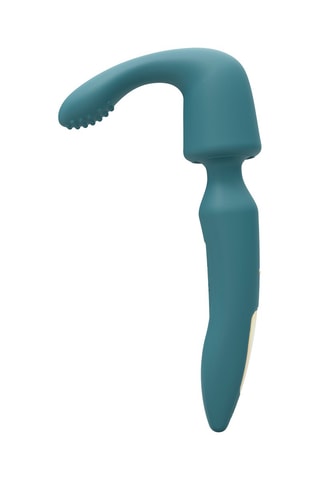 Vibromasseur 3-en-1 multi-têtes R-Evolution - Bleu - 20 cm