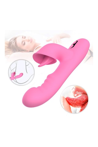 Vibromasseur T-May - Rose - 25,5 cm