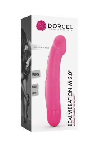 Vibromasseur Real Vibration M 2.0 Magenta - 22 cm