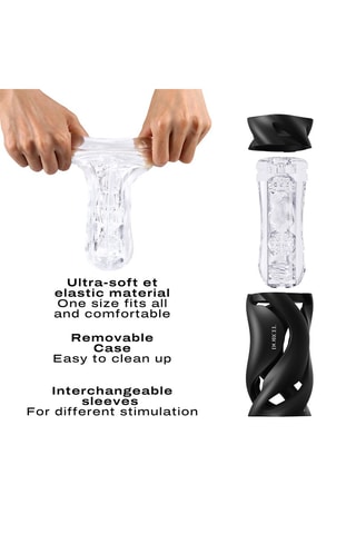 Masturbateur Deep Blow - Noir - 20 cm