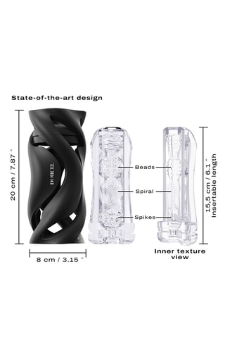 Masturbateur Deep Blow - Noir - 20 cm