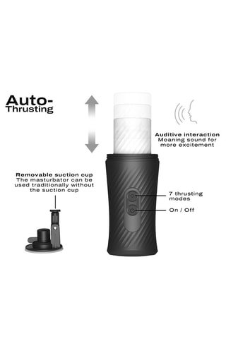 Masturbateur automatique waterproof Thrust Blow - Noir - 15 cm