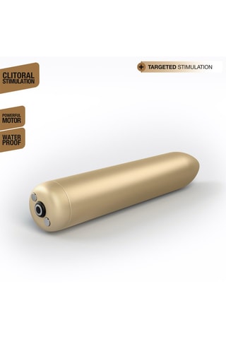 Stimulateur clitoridien Rocket Bullet - Doré - 8,7 cm