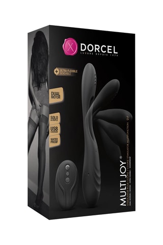 Stimulateur pour couple Multi joy - Noir - 20 cm