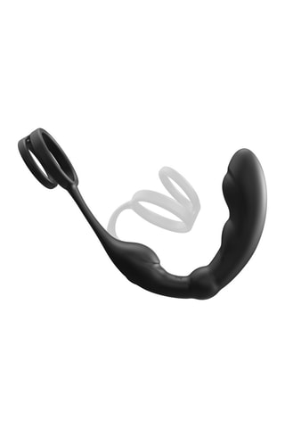 Stimulateur Prostatique P-Ring télécommandé - Noir - 18 cm