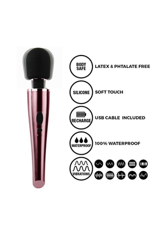 Stimulateur clitoridien waterproof Elegant Wand - Rose