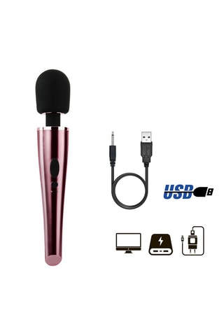 Stimulateur clitoridien waterproof Elegant Wand - Rose