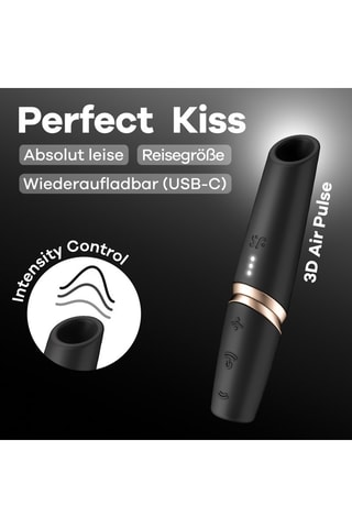 Stimulateur clitoridien Perfect Kiss - Noir