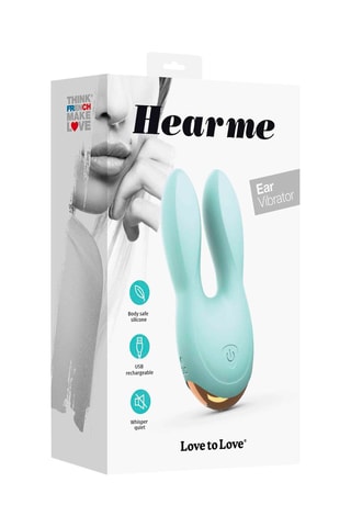 Stimulateur Hear Me Turquoise - 11,5 cm
