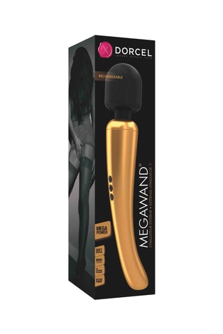 Stimulateur clitoridien Megawand Doré - 29,5 cm