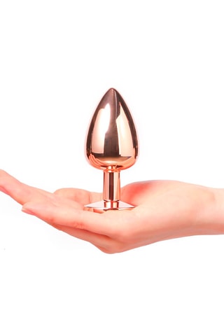 Plug anal Diamond L Rose - 6 cm