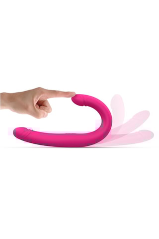 Plug Orgasmic Double Rosa - 45 cm