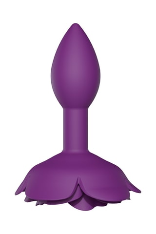 Plug anal Open Roses Taille S Violet - 8 cm