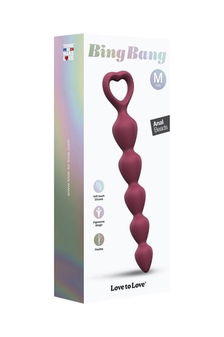 Plug anal Bing Bang Taille M Rose - 15 cm