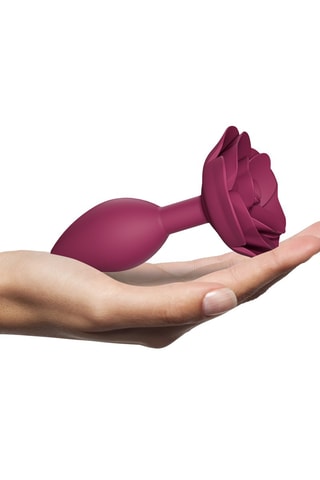 Plug anal Open Roses Taille S Rose - 8 cm