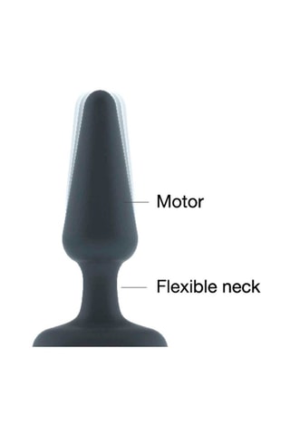 Plug anal vibrant waterproof Best Vibe Plug M - Noir - 13,7 cm
