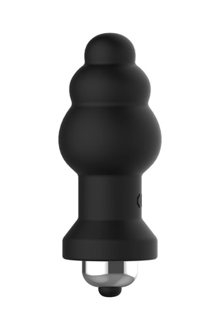 Plug anal Easy Bubble - Noir - 8 cm