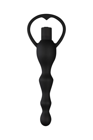 Plug anal waterproof Smart Beads - Noir - 16 cm