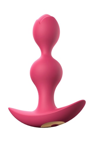 Plug anal Twinny Bud - Rose - 12 cm
